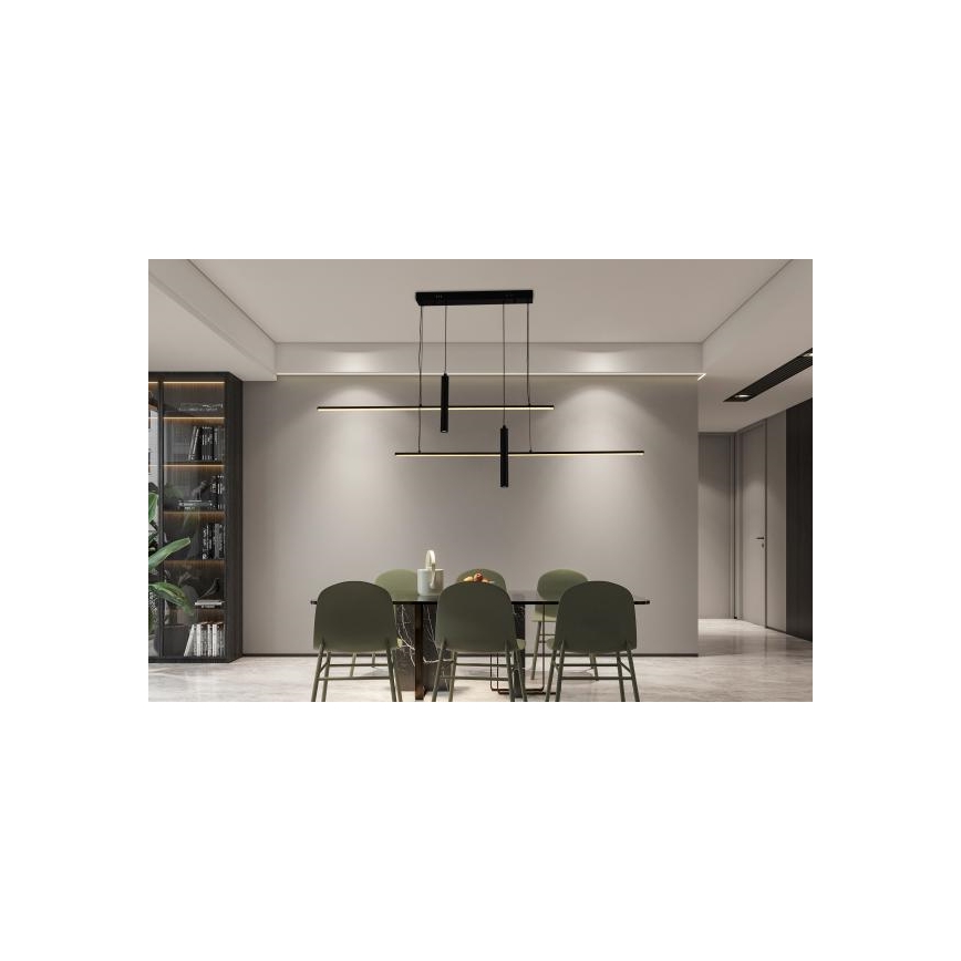 LED prigušiva luster na sajli LED/70W/230V 3000-6500K + daljinski upravljač