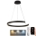 LED prigušiva luster na sajli LED/70W/230V 3000-6500K prečnik 60 cm + daljinski upravljač