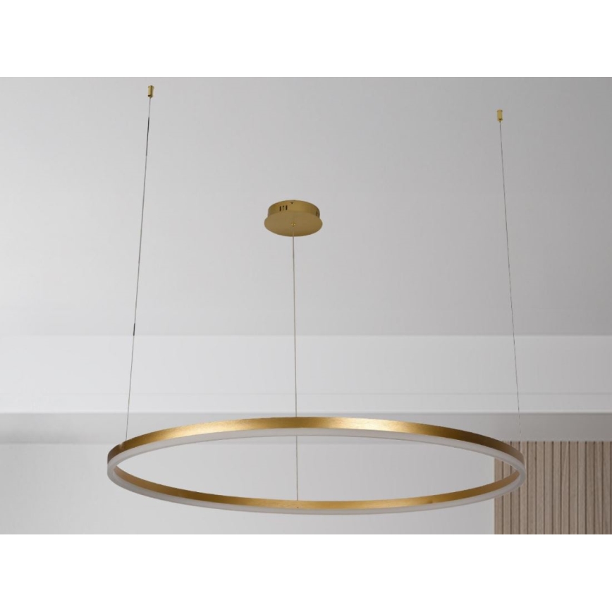 LED prigušiva luster na sajli LED/72W/230V 3000-6500K prečnik 100 cm + daljinski upravljač