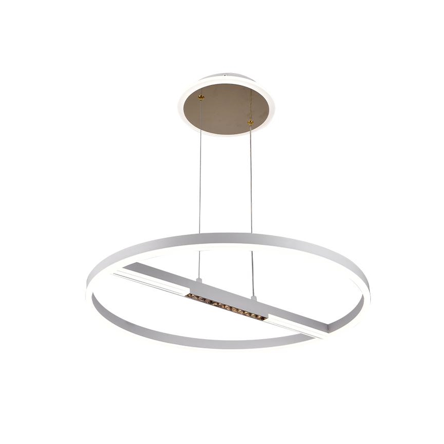 LED prigušiva luster na lanku LED/75W/230V 3000-6500K prečnika 60 cm + daljinski upravljač