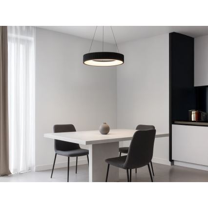 LED prigušiva luster na sajli, 75 W, 230 V, 3000-6500 K, prečnik 49 cm + daljinski upravljač