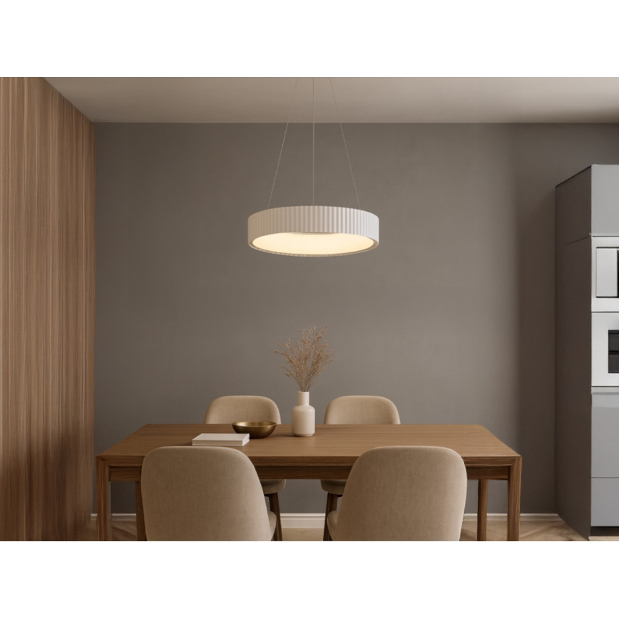 LED luster na sajli, prigušiva, LED/75W/230V 3000-6500K Ø 49 cm + daljinski upravljač
