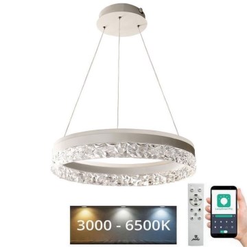 LED prigušiva luster na sajli LED/80W/230V 3000-6500K bela + daljinski upravljač