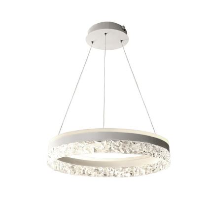 LED prigušiva luster na sajli LED/80W/230V 3000-6500K bela + daljinski upravljač