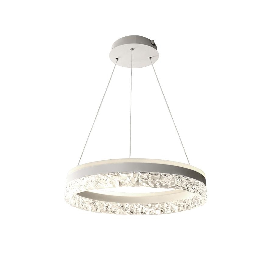 LED prigušiva luster na sajli LED/80W/230V 3000-6500K bela + daljinski upravljač
