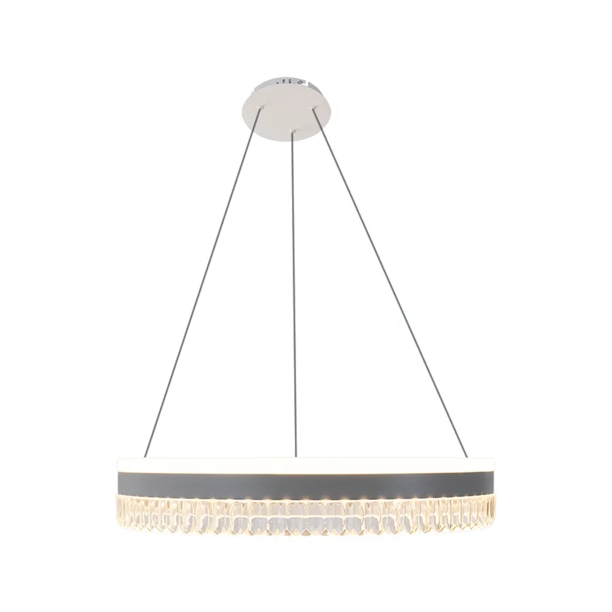 LED prigušiva kristalni luster na sajli LED/80W/230V 3000-6500K bela + daljinski upravljač