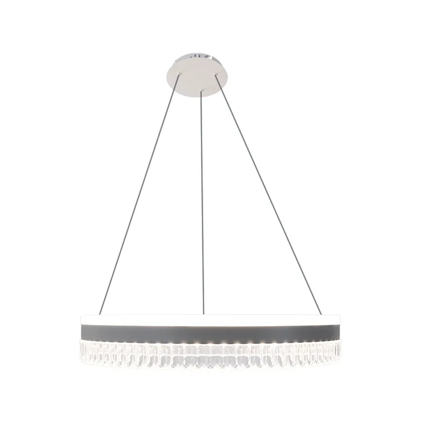 LED prigušiva kristalni luster na sajli LED/80W/230V 3000-6500K bela + daljinski upravljač