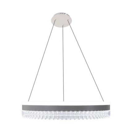 LED prigušiva kristalni luster na sajli LED/80W/230V 3000-6500K bela + daljinski upravljač