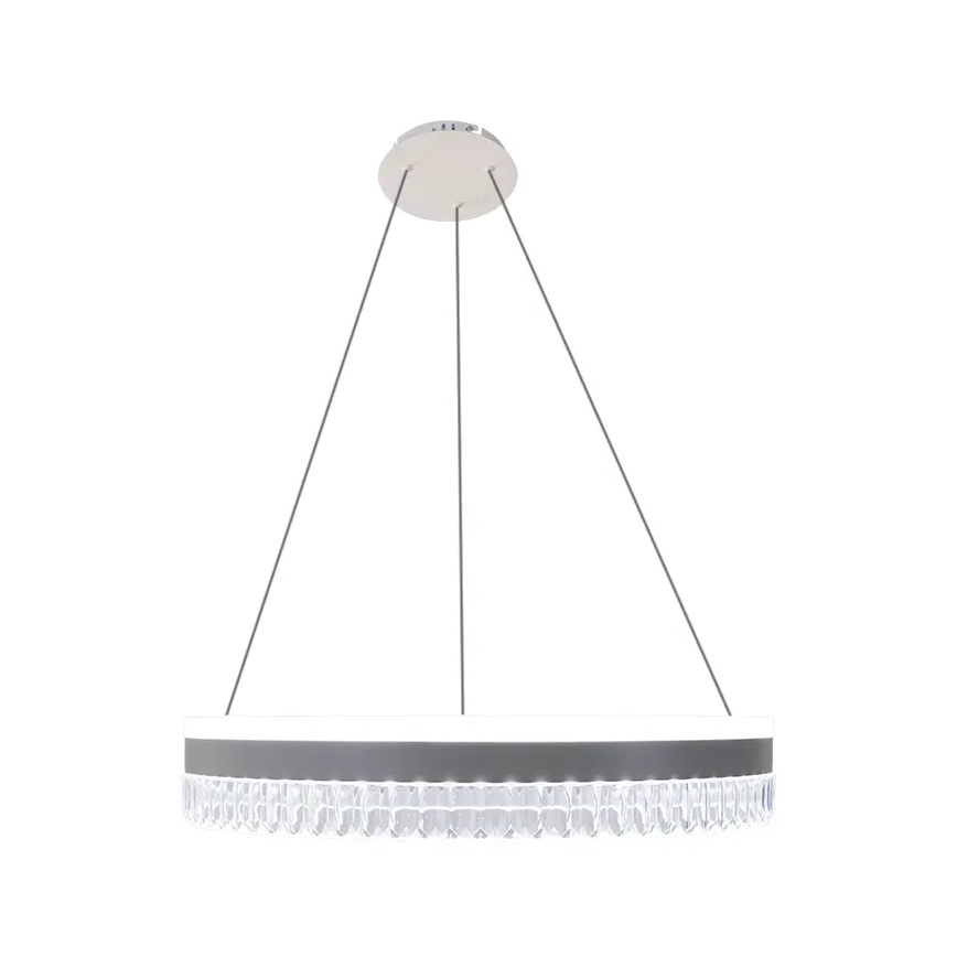 LED prigušiva kristalni luster na sajli LED/80W/230V 3000-6500K bela + daljinski upravljač