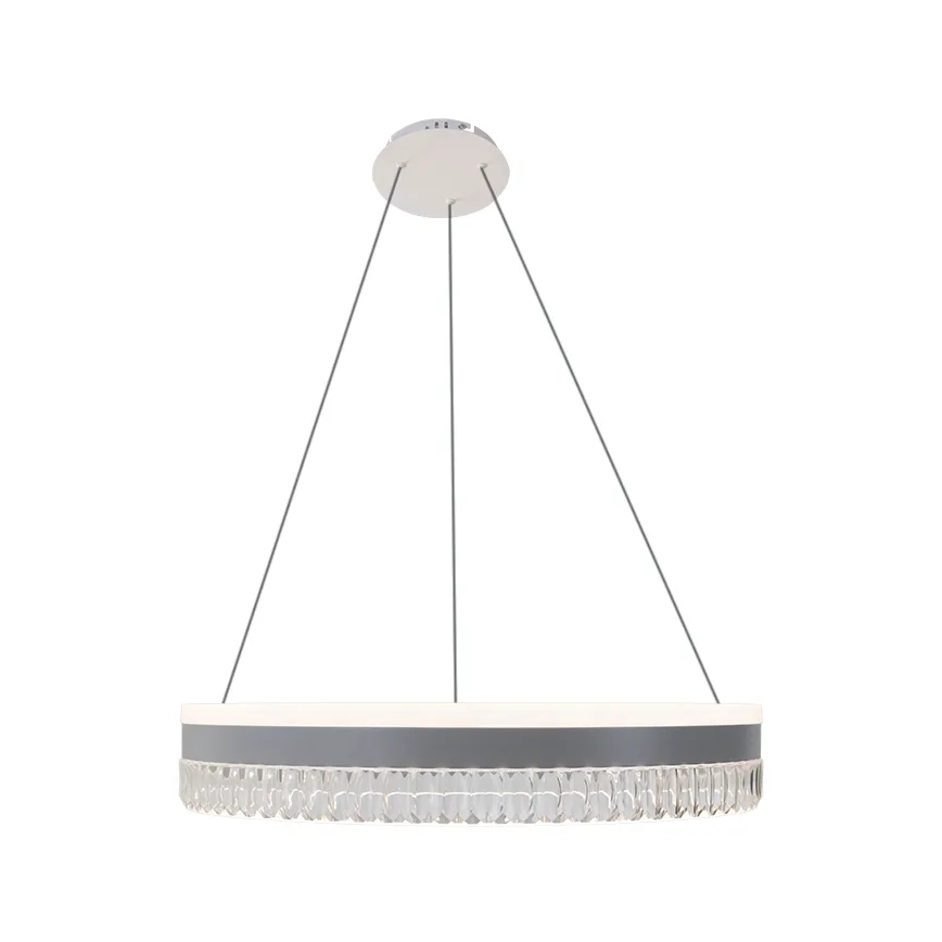 LED prigušiva kristalni luster na sajli LED/80W/230V 3000-6500K bela + daljinski upravljač