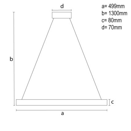 LED prigušiva kristalni luster na sajli LED/80W/230V 3000-6500K bela + daljinski upravljač