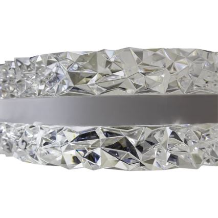 LED prigušiva kristalni luster na sajli LED/80W/230V 3000-6500K bela + daljinski upravljač