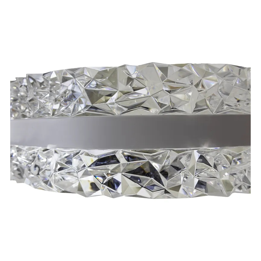 LED prigušiva kristalni luster na sajli LED/80W/230V 3000-6500K bela + daljinski upravljač