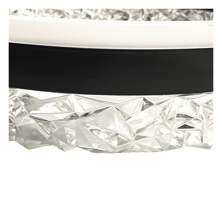 LED prigušiva luster na sajli LED/80W/230V 3000-6500K crna + daljinski upravljač