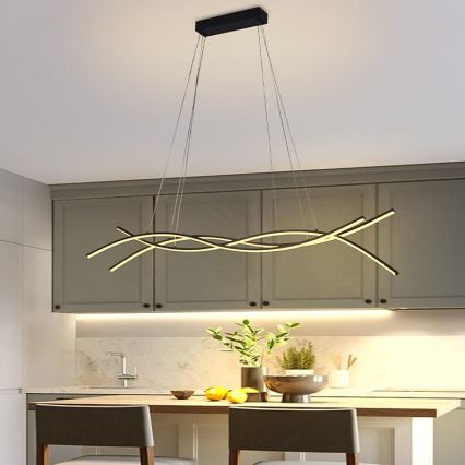 LED prigušiva luster na sajli LED/80W/230V 3000-6500K + daljinski upravljač