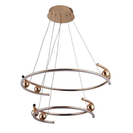 LED prigušiva luster na sajli LED/80W/230V 3000-6500K prečnik 60 cm + daljinski upravljač