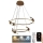 LED prigušiva luster na sajli LED/80W/230V 3000-6500K prečnik 60 cm + daljinski upravljač