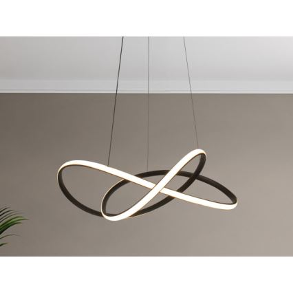 LED prigušiva luster na sajli LED/85W/230V 3000-6500K prečnik 60 cm + daljinski upravljač