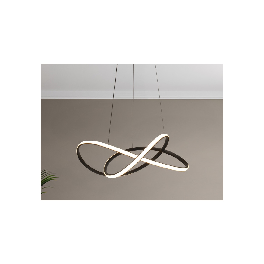 LED prigušiva luster na sajli LED/85W/230V 3000-6500K prečnik 60 cm + daljinski upravljač