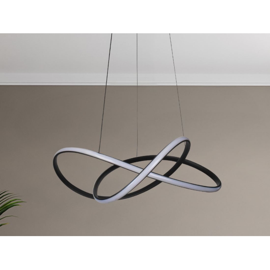 LED prigušiva luster na sajli LED/85W/230V 3000-6500K prečnik 60 cm + daljinski upravljač