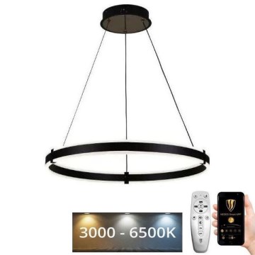 LED prigušiva luster na sajli LED/85W/230V 3000-6500K prečnik 60 cm + daljinski upravljač