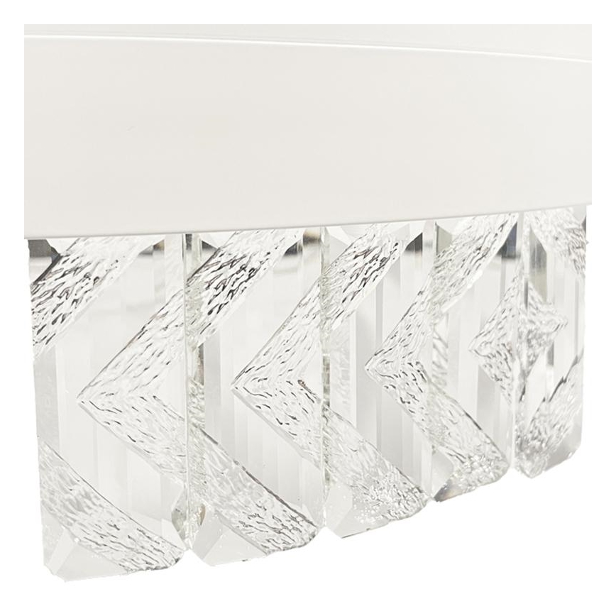 LED prigušiva kristalni luster na sajli LED/90W/230V 3000-6500K bela + daljinski upravljač
