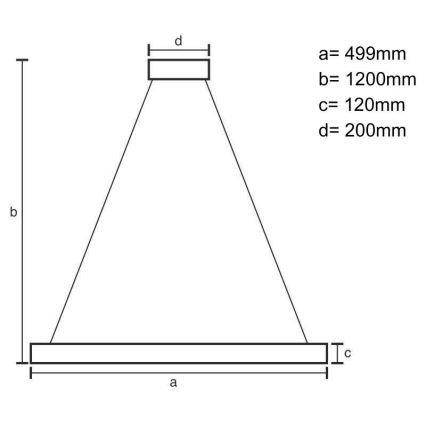 LED prigušiva kristalni luster na sajli LED/90W/230V 3000-6500K crna + daljinski upravljač