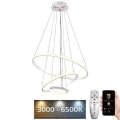 LED prigušiva luster na sajli LED/90W/230V 3000-6500K prečnik 60 cm + daljinski upravljač