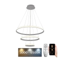LED prigušiva luster na sajli LED/90W/230V 3000-6500K prečnik 60 cm + daljinski upravljač