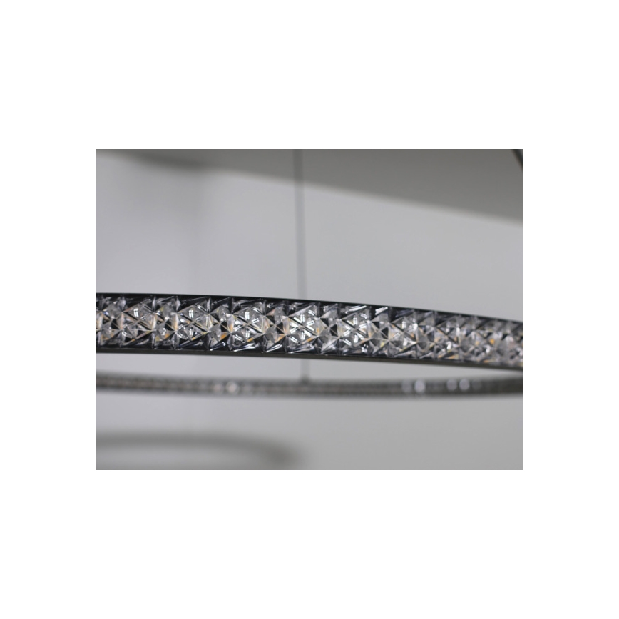 LED prigušiva luster na sajli LED/90W/230V 3000-6500K prečnik 60 cm + daljinski upravljač