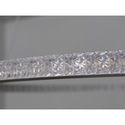 LED prigušiva luster na sajli LED/90W/230V 3000-6500K prečnik 60 cm + daljinski upravljač