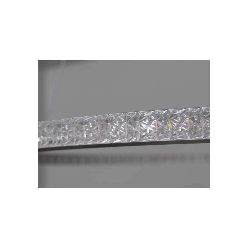 LED prigušiva luster na sajli LED/90W/230V 3000-6500K prečnik 60 cm + daljinski upravljač