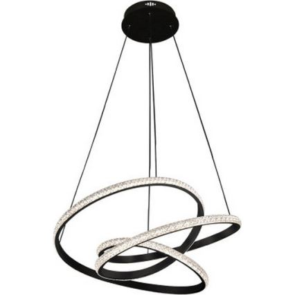 prigušiva LED viseći luster na sajli LED/90W/230V 3000-6500K prečnik 47 cm + sa daljinskim upravljačem