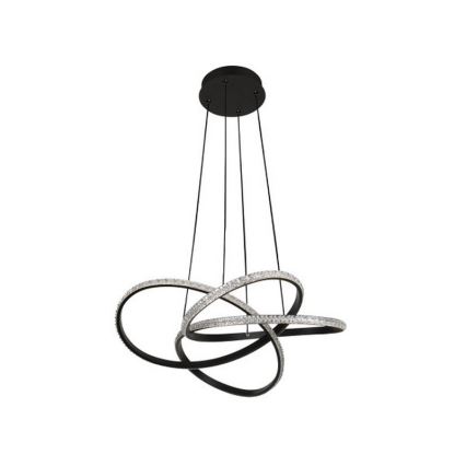 LED prigušiva lampa na sajli LED/95W/230V 3000-6500K prečnik 57 cm + sa daljinskim upravljačem