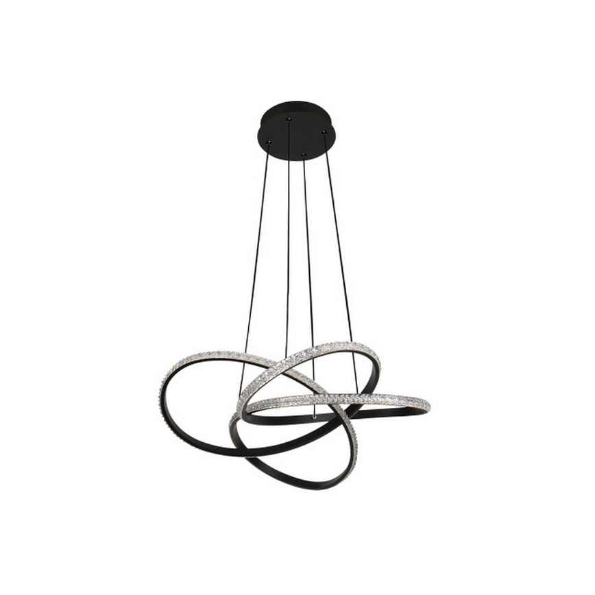 LED prigušiva lampa na sajli LED/95W/230V 3000-6500K prečnik 57 cm + sa daljinskim upravljačem