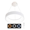 LED prigušiva luster na sajli NEST LED/40W/230V 3000-6500K bela + daljinski upravljač