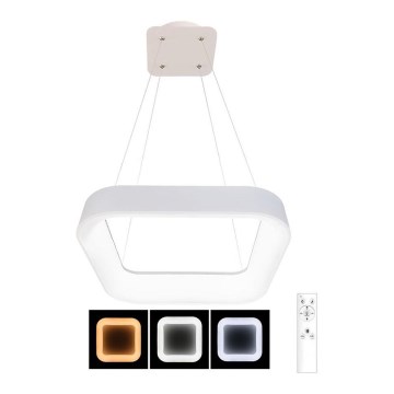 LED prigušiva luster na sajli NEST LED/40W/230V 3000-6500K beo + daljinski upravljač
