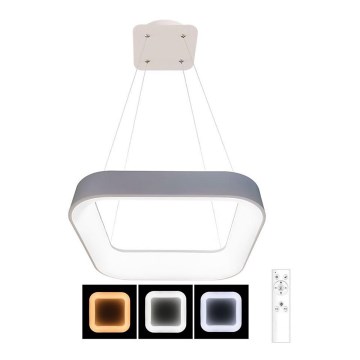 LED prigušiva luster na sajli NEST LED/40W/230V 3000-6500K siva + daljinski upravljač