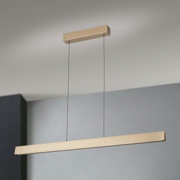 LED prigušiva luster na sajli TARA LED/44W/230V 2700/3800/4500/5700K zlatna