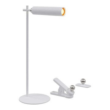 LED prigušiva magnetna punjiva stona lampa 3u1 LED/3W/5V 4000K 1500 mAh bela