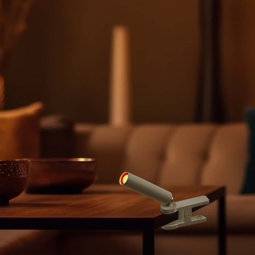 LED prigušiva magnetna punjiva stona lampa 3u1 LED/3W/5V 4000K 1500 mAh bela