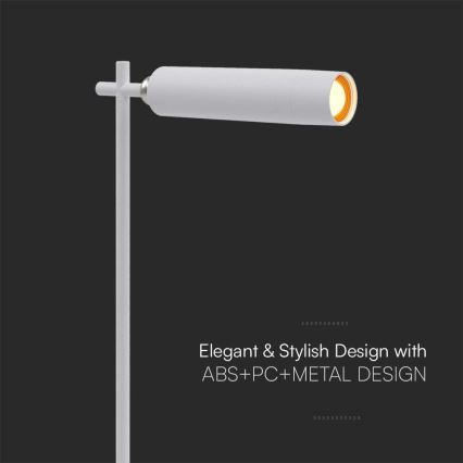 LED prigušiva magnetna punjiva stona lampa 3u1 LED/3W/5V 4000K 1500 mAh bela