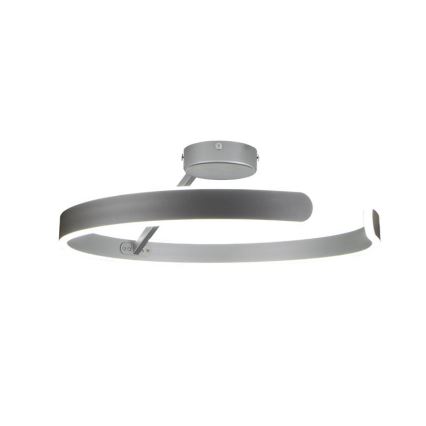 LED prigušiva površinski montiran plafonski luster LED/72W/230V 3000-6500K mat hrom + daljinski upravljač