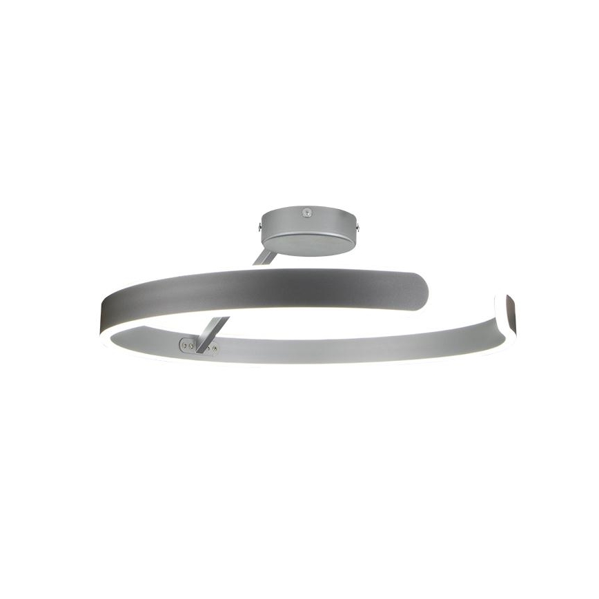 LED prigušiva površinski montiran plafonski luster LED/72W/230V 3000-6500K mat hrom + daljinski upravljač
