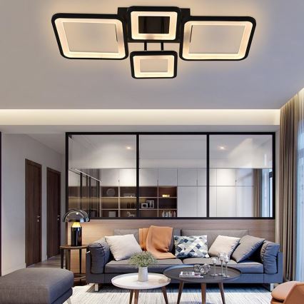 LED prigušiva plafonski luster LED/70W/230V 3000-6500K + daljinski upravljač