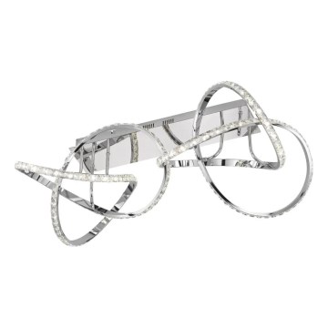 LED prigušiva plafonska lampa ABRO LED/49W/230V, sjajni hrom