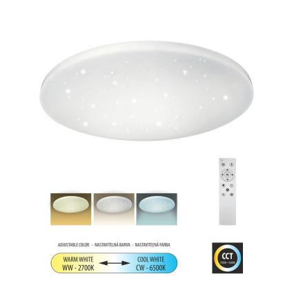 LED prigušiva plafonska svetiljka IPOLY LED/60W/230V 2700-6500K prečnik 58 cm + daljinski upravljač