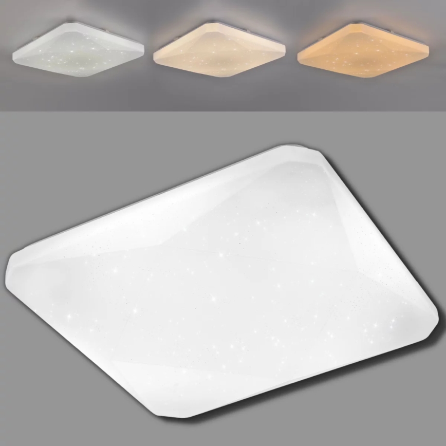 LED prigušiva plafonska lampa KASTOR sa daljinskim upravljačem LED/72W/230V
