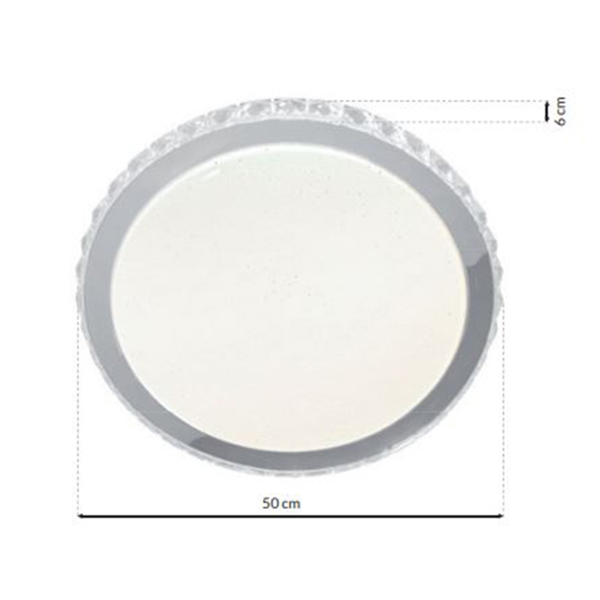 LED prigušiva plafonska lampa LAYLA sa daljinskim upravljačem LED/66W/230V