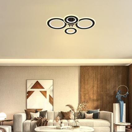 LED prigušiva plafonska lampa LED/100W/230V 3000-6500K + daljinski upravljač